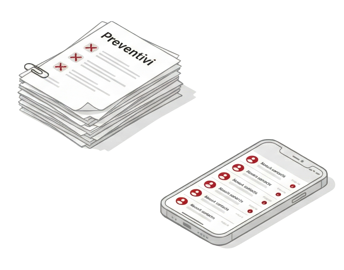 Preventivi senza risposta